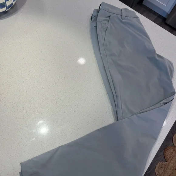 Lululemon khaki and grey dress pants. Waist 30.Length 32. Lot of 2.